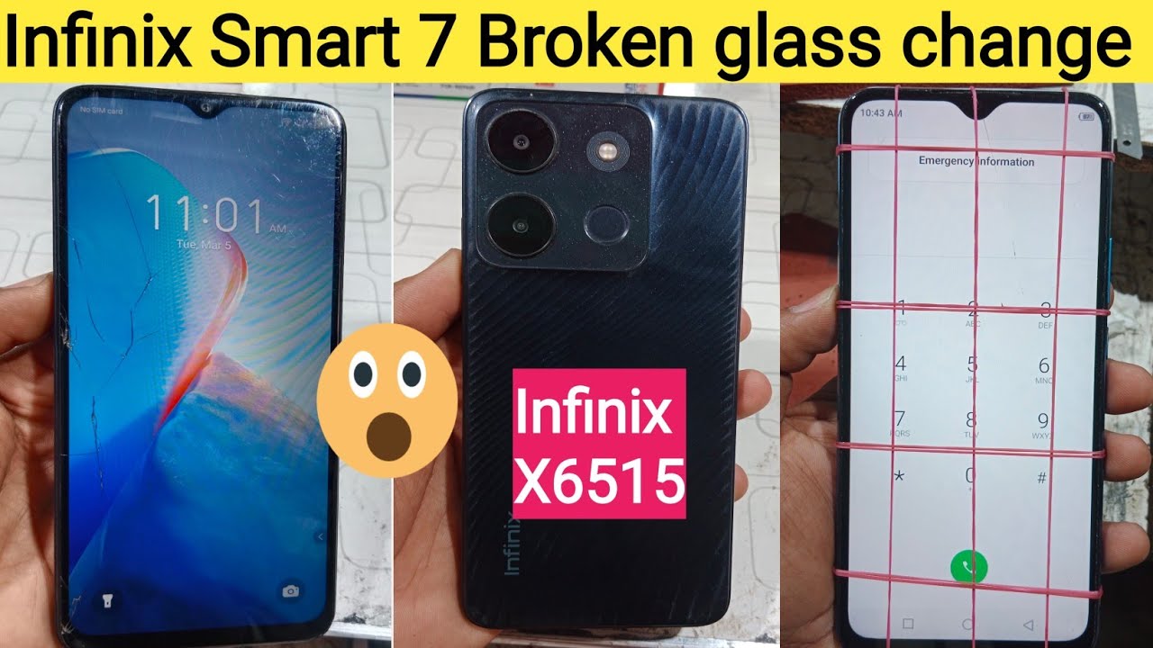 Infinix Smart 7 Touch glass replacement || Smart 7 glass change By Rajpoot Mobile