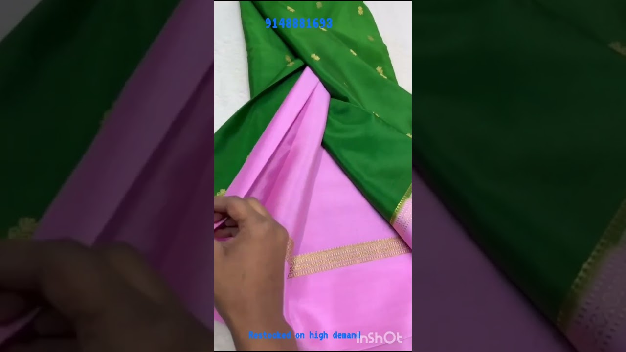 Exclusive butta pattern bentex border & rich patta pallu mysore pure silk sarees-26/120gm/10996#pure