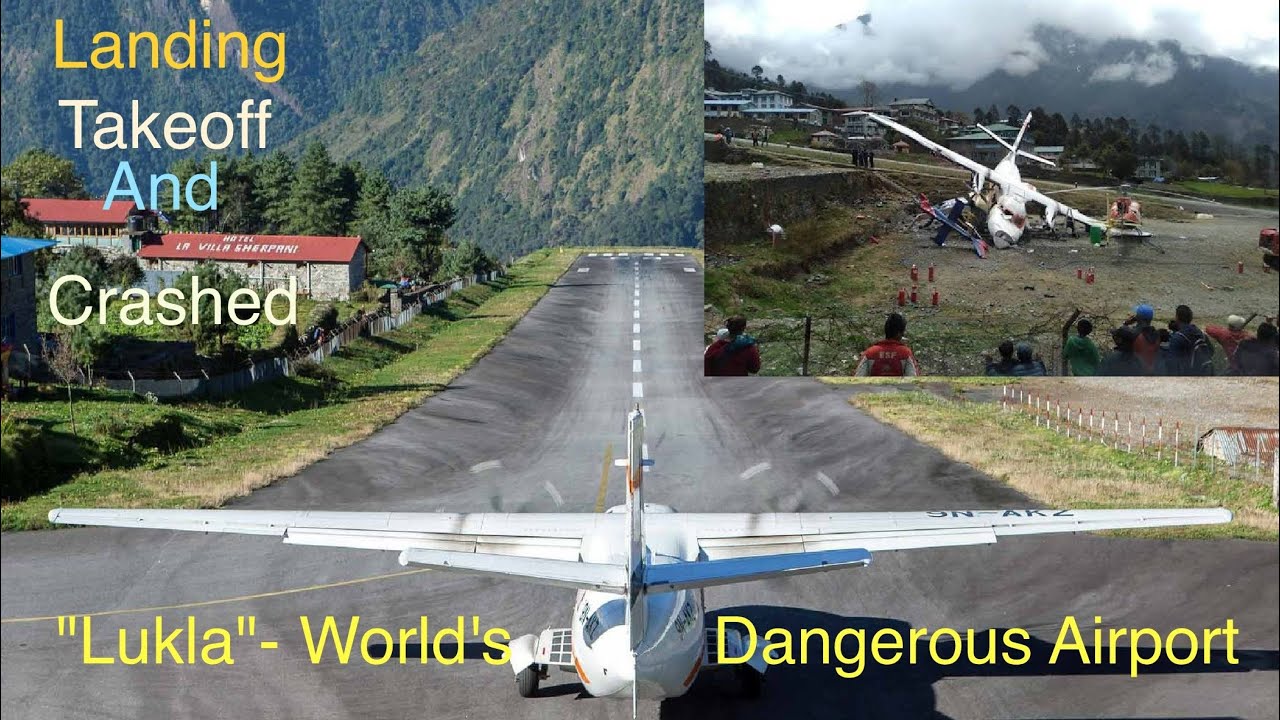 Lukla Airport- Landing, Take Off and Crash #luklaairport #planecrash