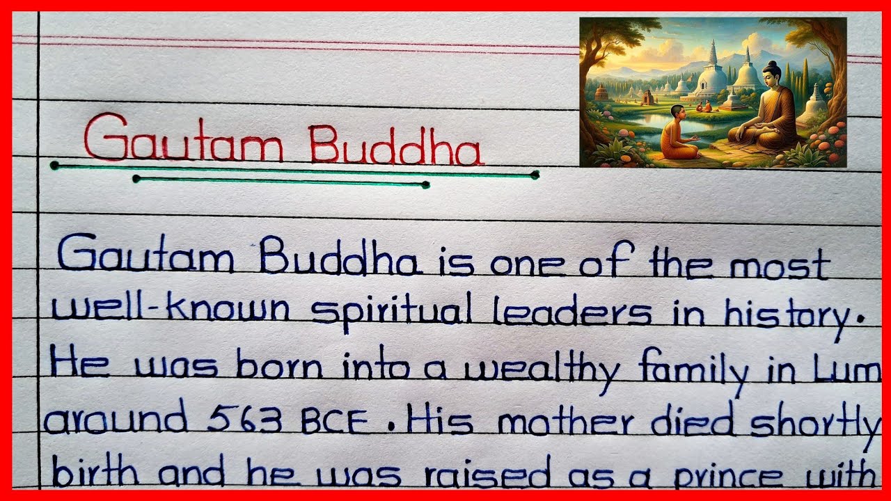 Goutam Buddha Biography in English🔥10/20 Lines on Gautam Buddha || Essay/Paragraph on Gautam Buddha
