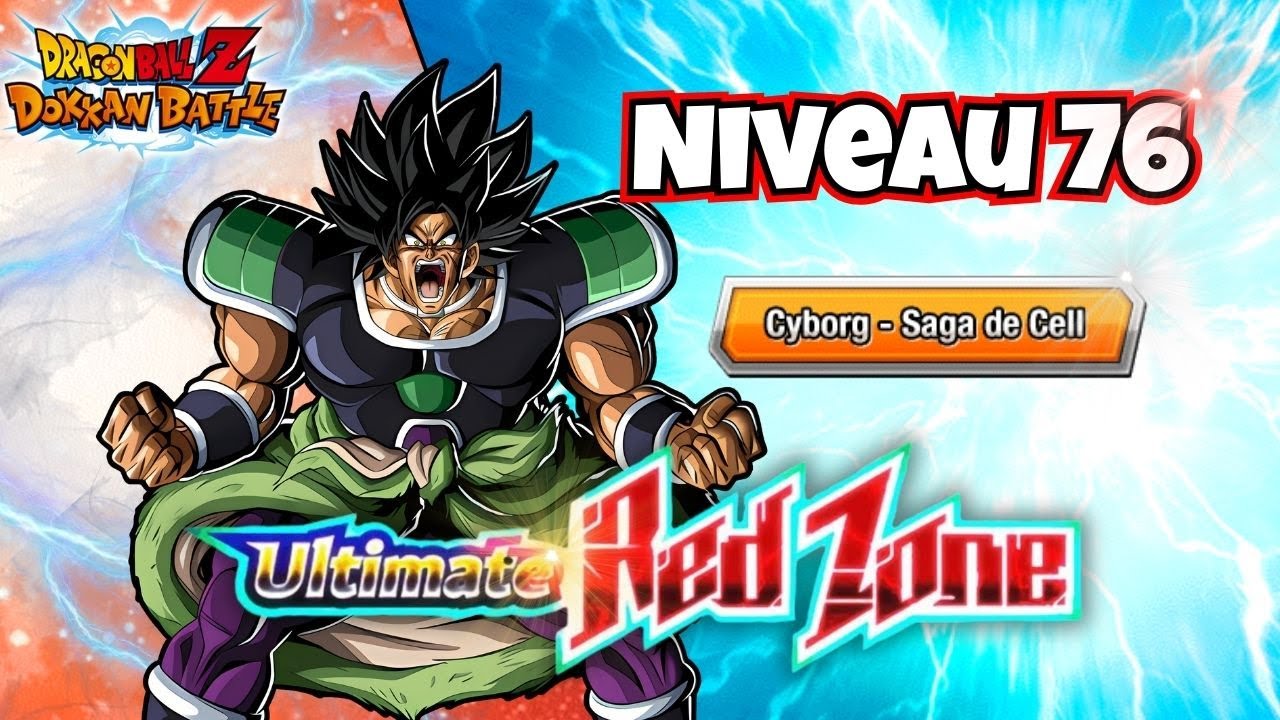 Niveau 6 de la Red Zone Saga Saiyan pur. Mission, 6 perso Cyborg - Saga de Cell. Dokkan Battle.