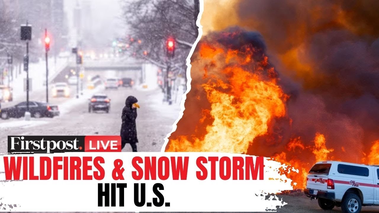 LIVE: Heavy Snow Storm Pummels New York Amid Deadly Wildfires in California | N18G