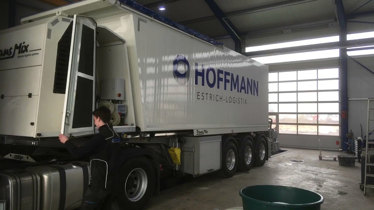 Hoffmann Estrich-Logistik Perl EPS Schüttung nachladen TransMix Putzmeister