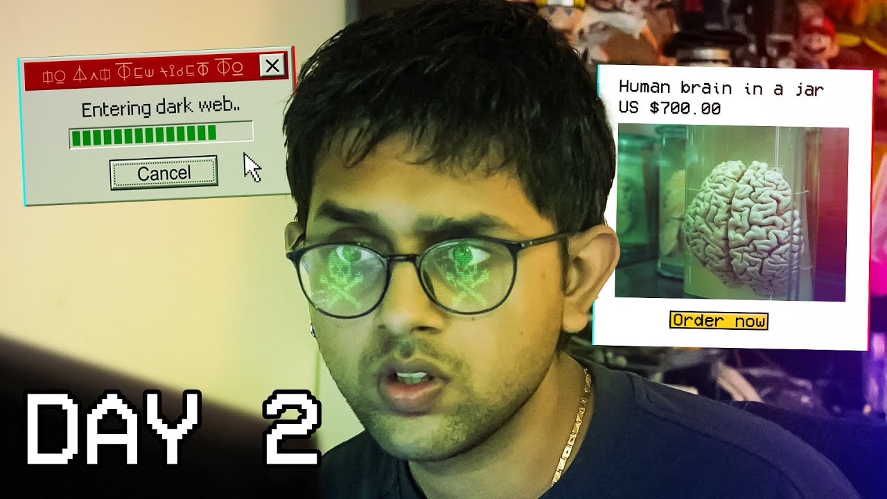 i tried DARK-WEB for 7 days | Rachitroo 