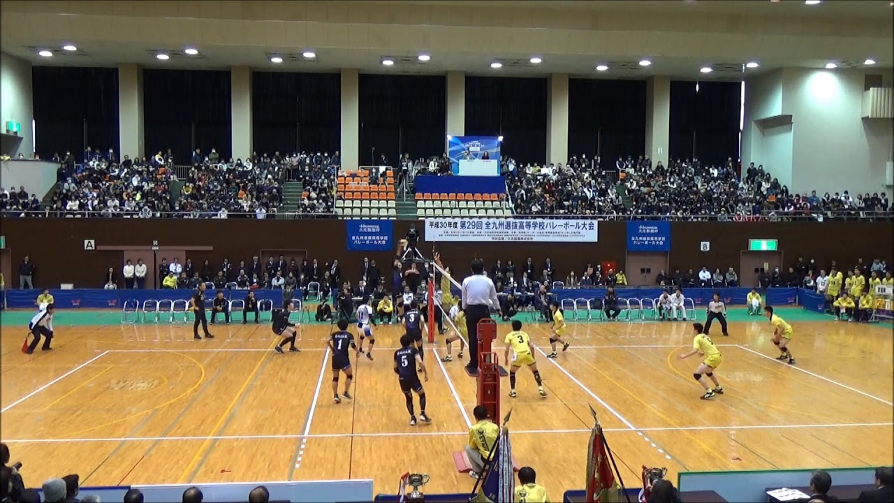 男子優勝決定戦　　鎮西高校　対　東福岡高校（横方向）