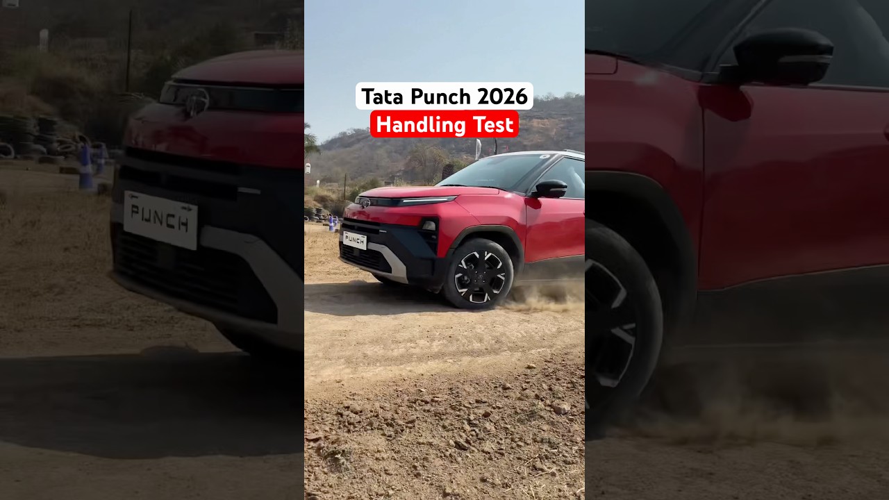 Tata Punch 2026 Handing Test on Sharp Curves #manishbhardwaj #tatamotorsindia #punchreview #shorts