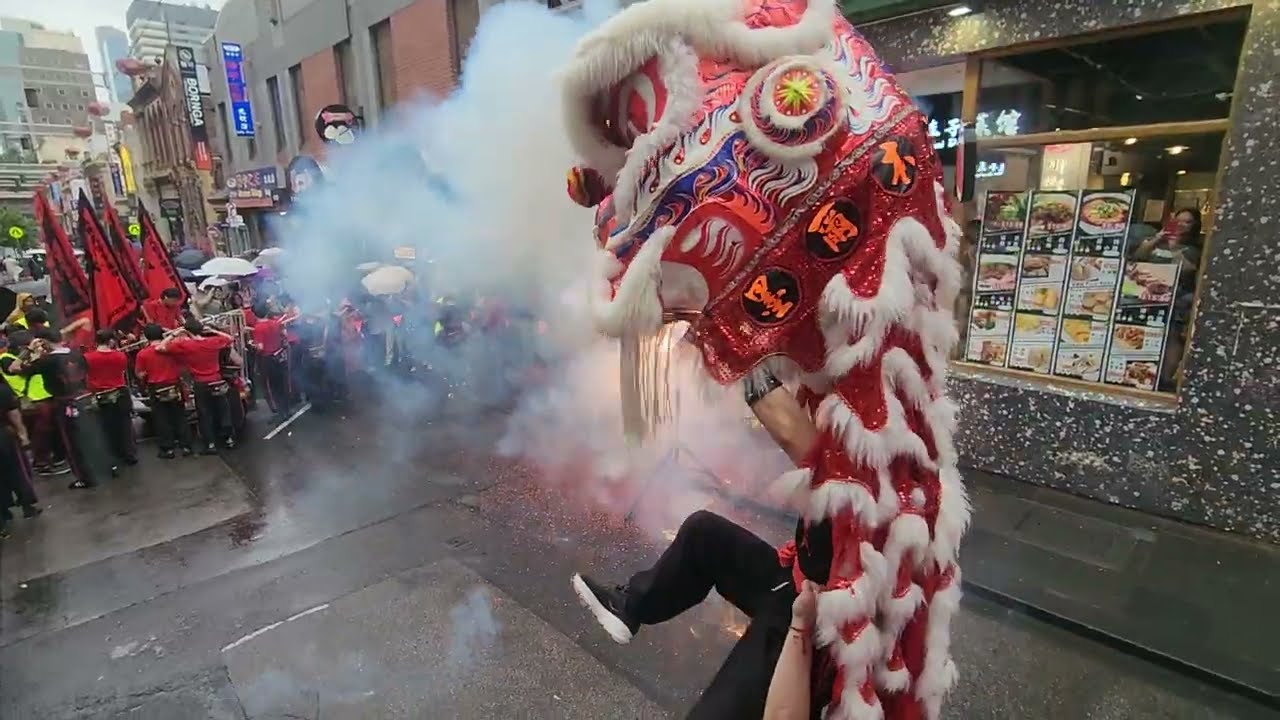 2026 Lion Dragon Dance at Chinatown Melbourne Lunar New Year festival 2026 Hội chợ Tết @goplaces1