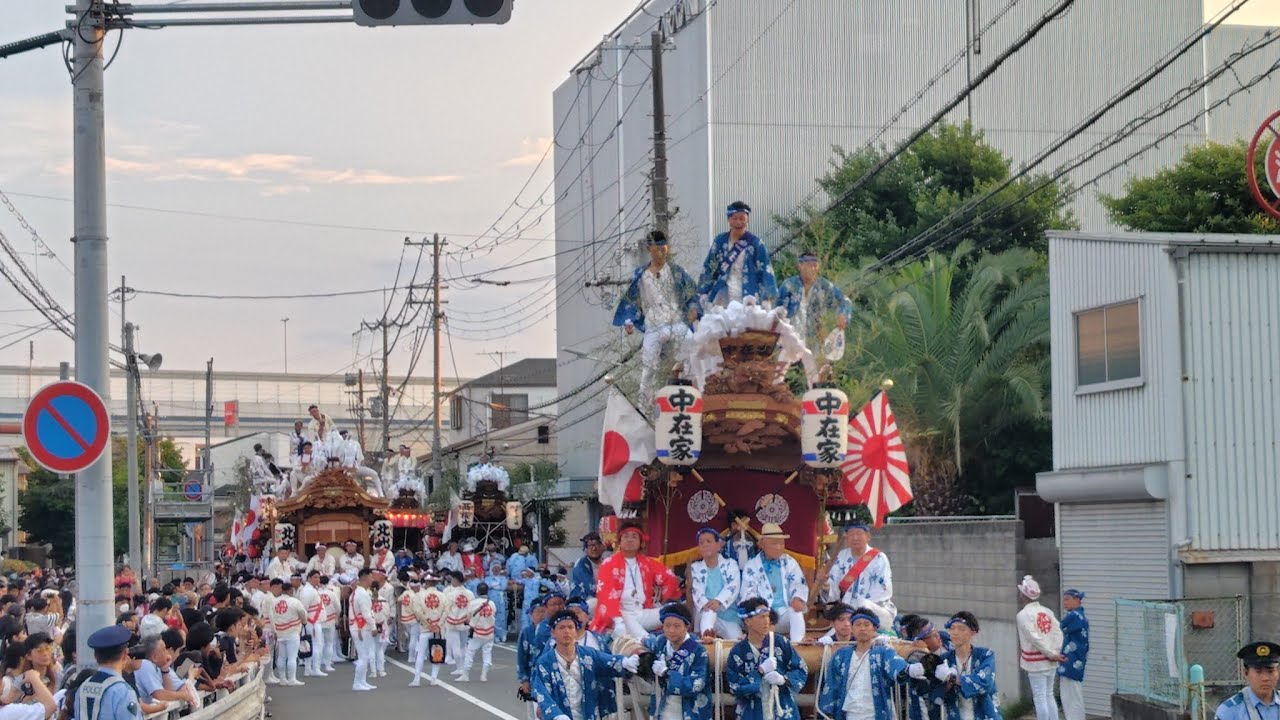 令和七年兵庫県尼崎市貴布禰神社夏祭り　宵宮　だんじりパレード