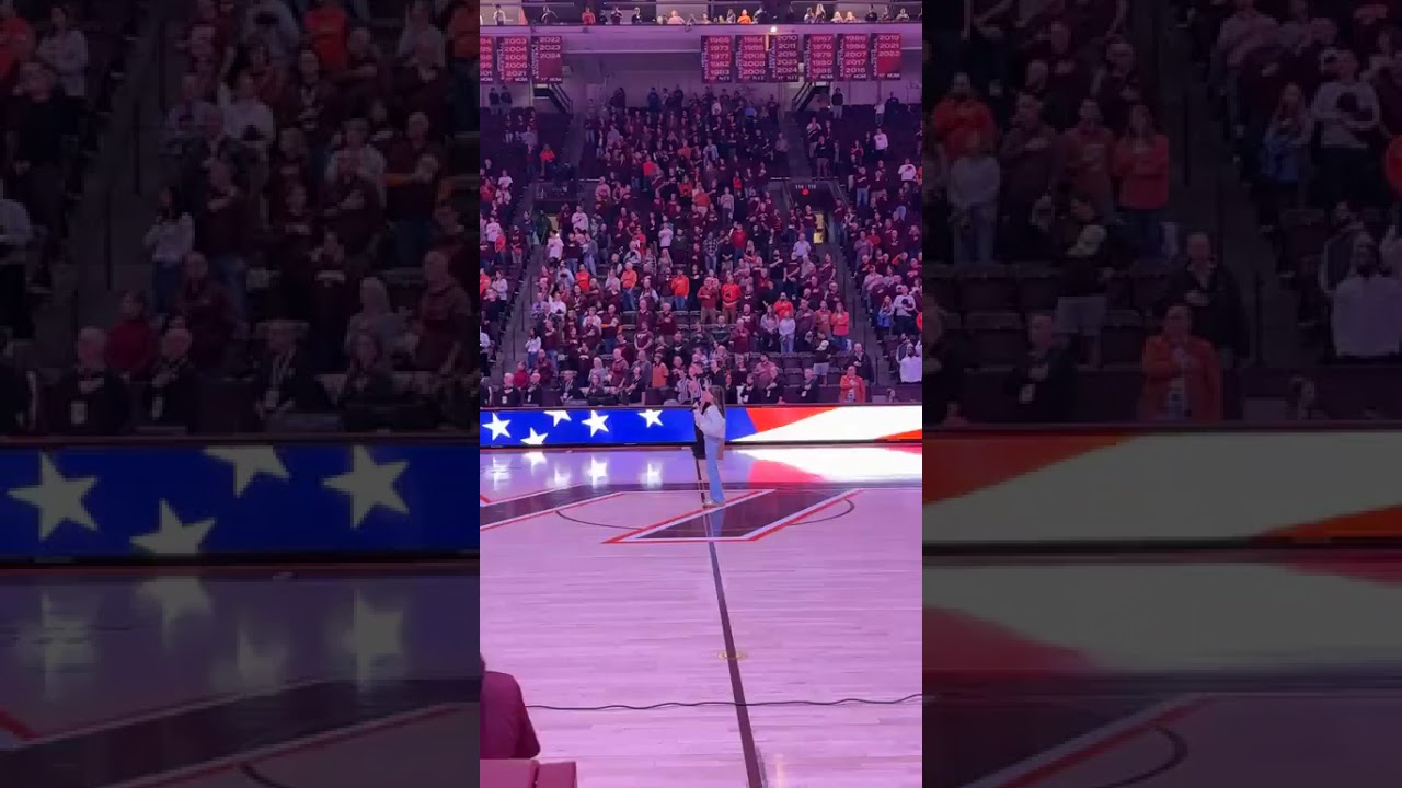 #nationalanthem Virginia Tech vs Cal Men’s Basketball Game - Leighton Griffin - 1/10/2025