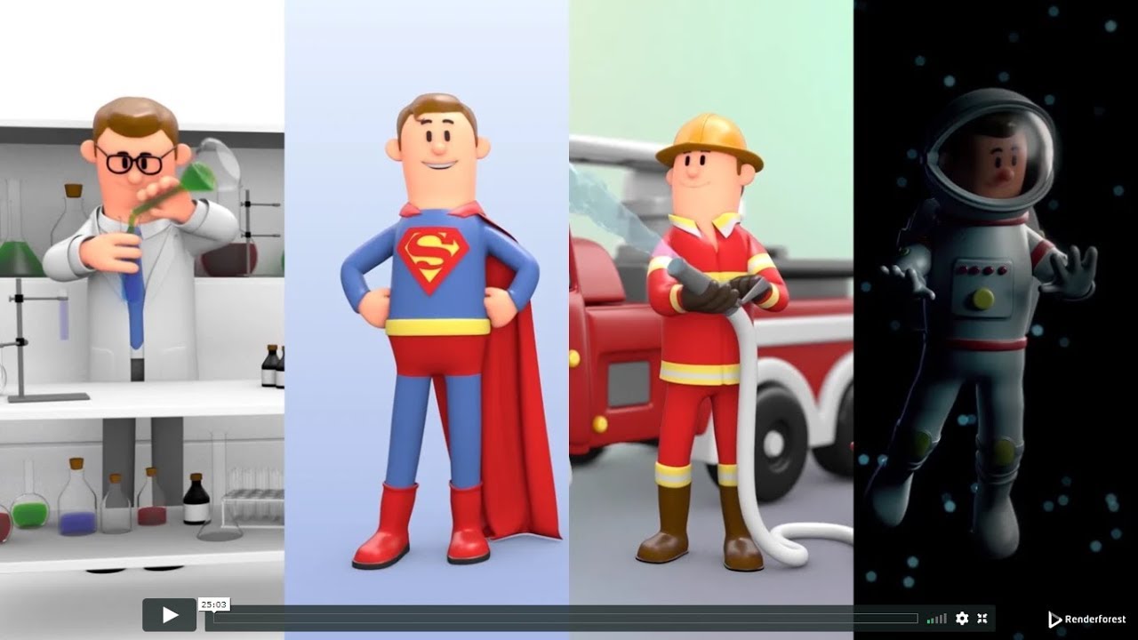 3D-анимированные пояснительные видеоролики | Быстрое создание 3D-мультфильмов