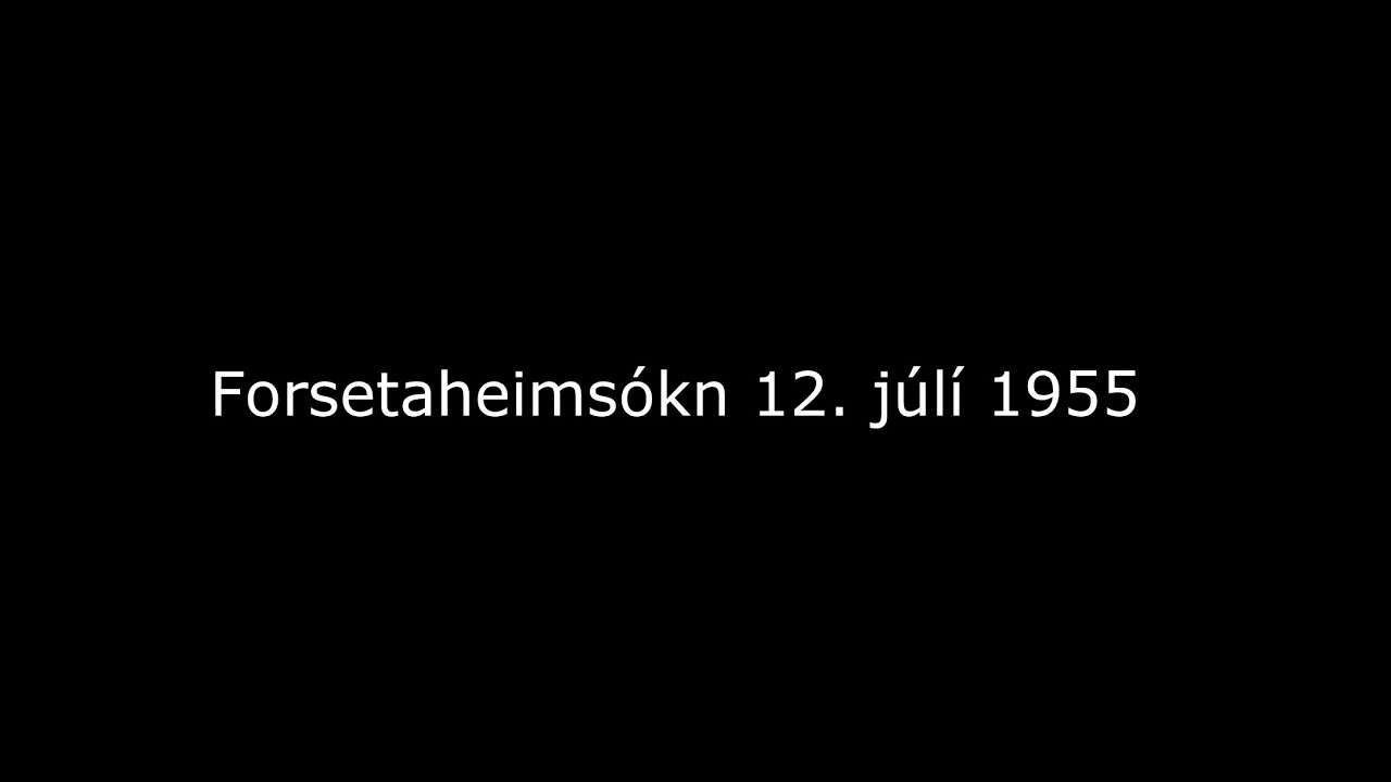 Forsetaheimsókn 1955