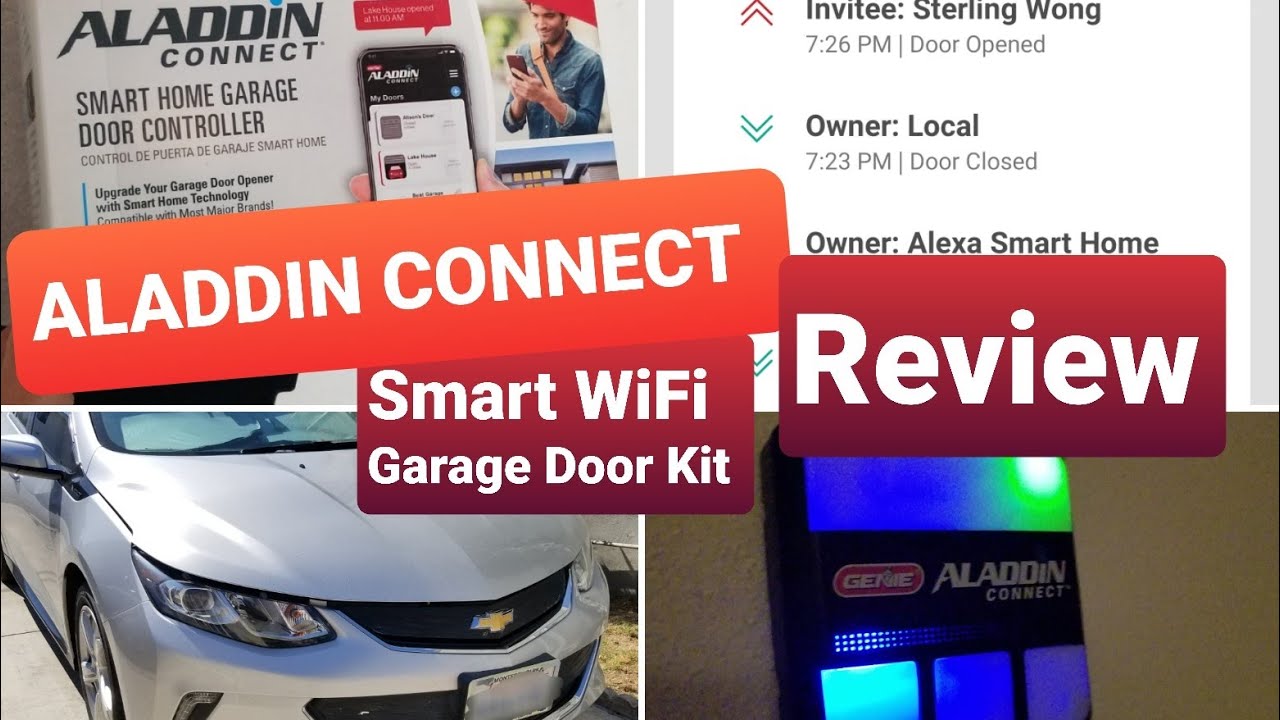 GENIE Aladdin Connect Smart Garage Door Opener Kit $49 - UNBOX & REVIEW