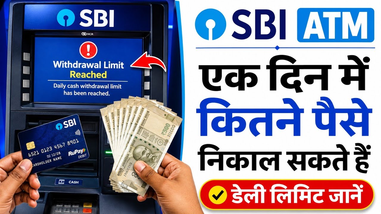 sbi atm cash withdrawal limit | atm cash withdrawal limit | max amount withdrawn from atm || sbi atm