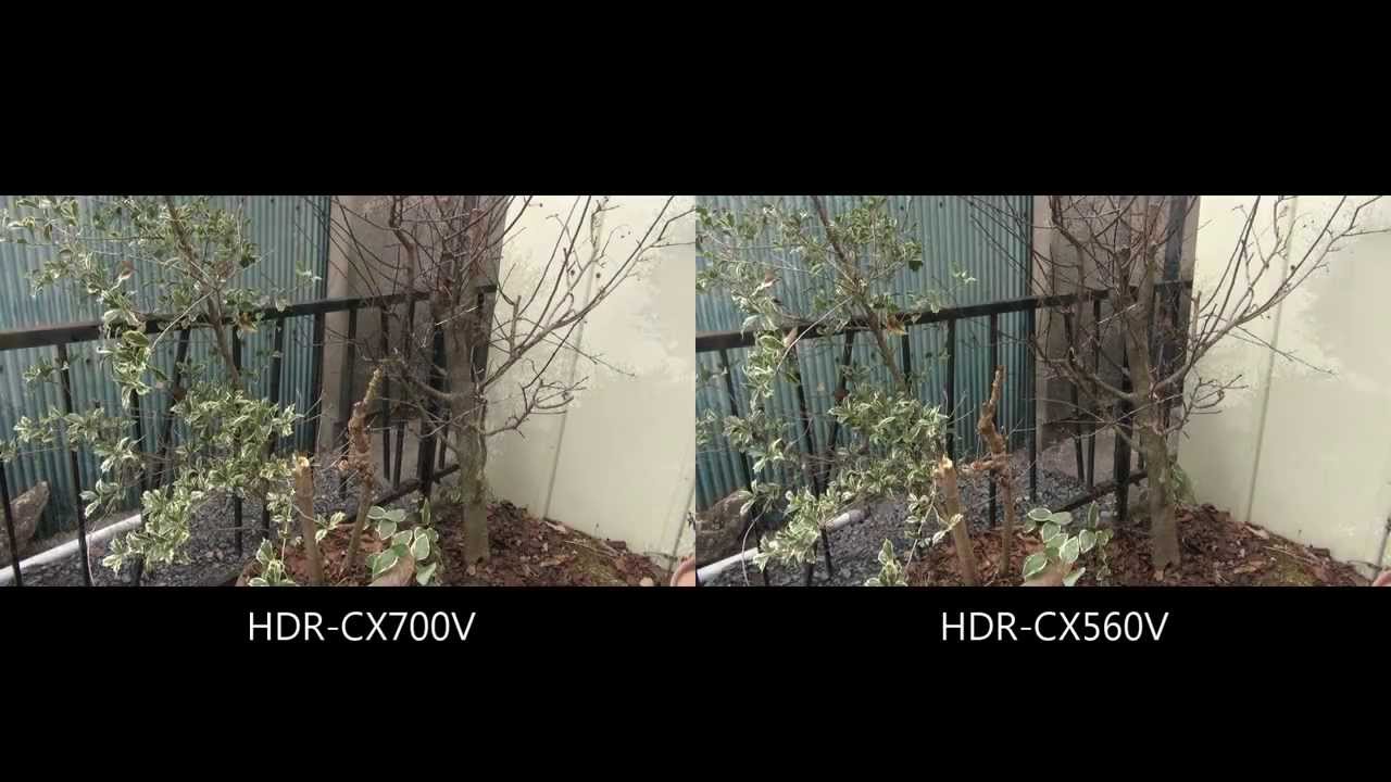 HDR-CX700V と HDR-CX560V の撮り比べ