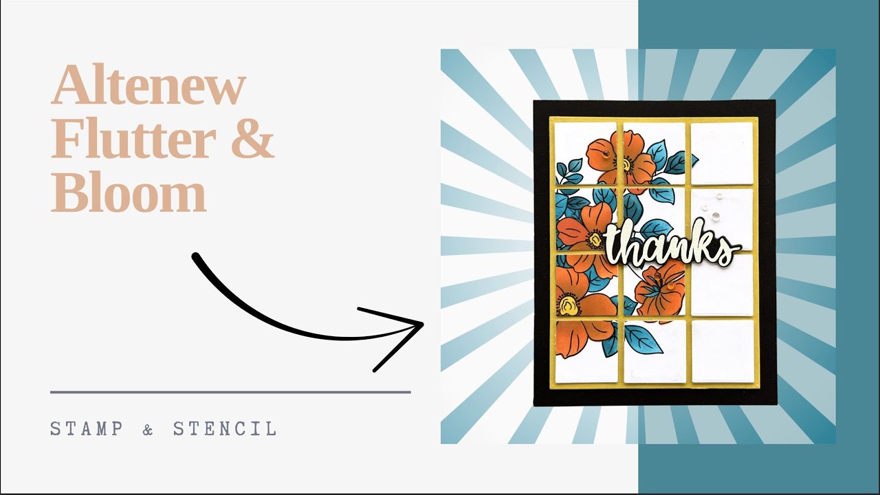 Easy Ink Blended Card | Altenew Stamp & Stencil Set!