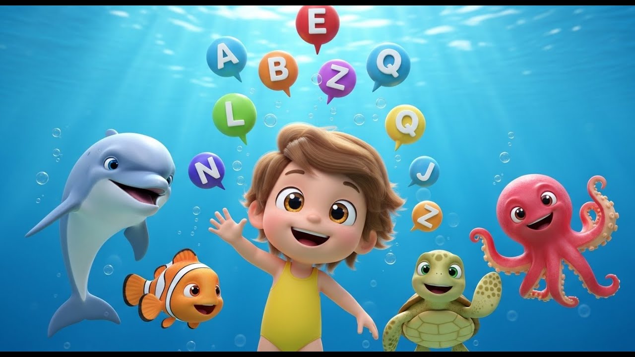 Deep Sea Alphabet Dive | Fun Kids Songs, Nursery Rhymes & Baby Music 🐠🌊🎶