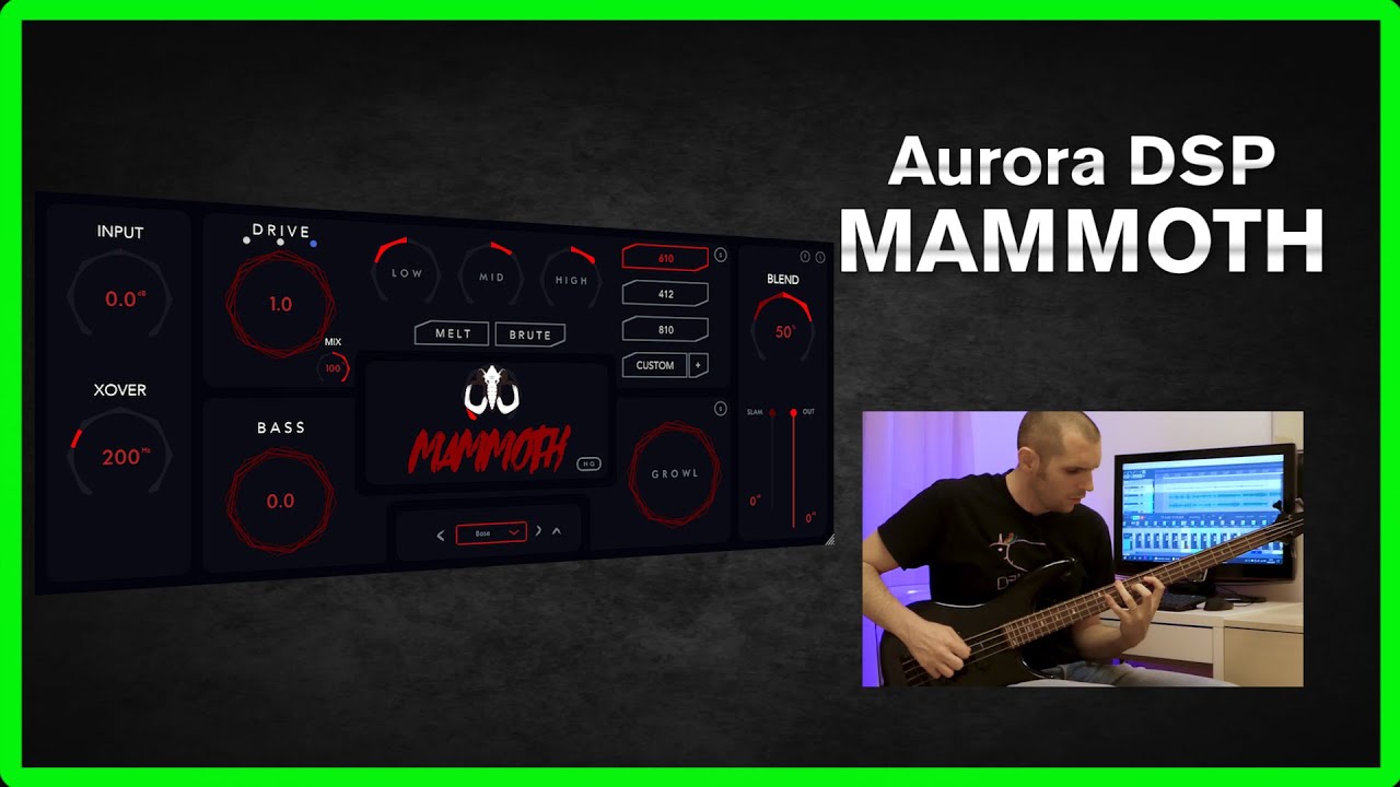 Aurora DSP Mammoth - Animal-like savage tones that make your bass guitar roar!