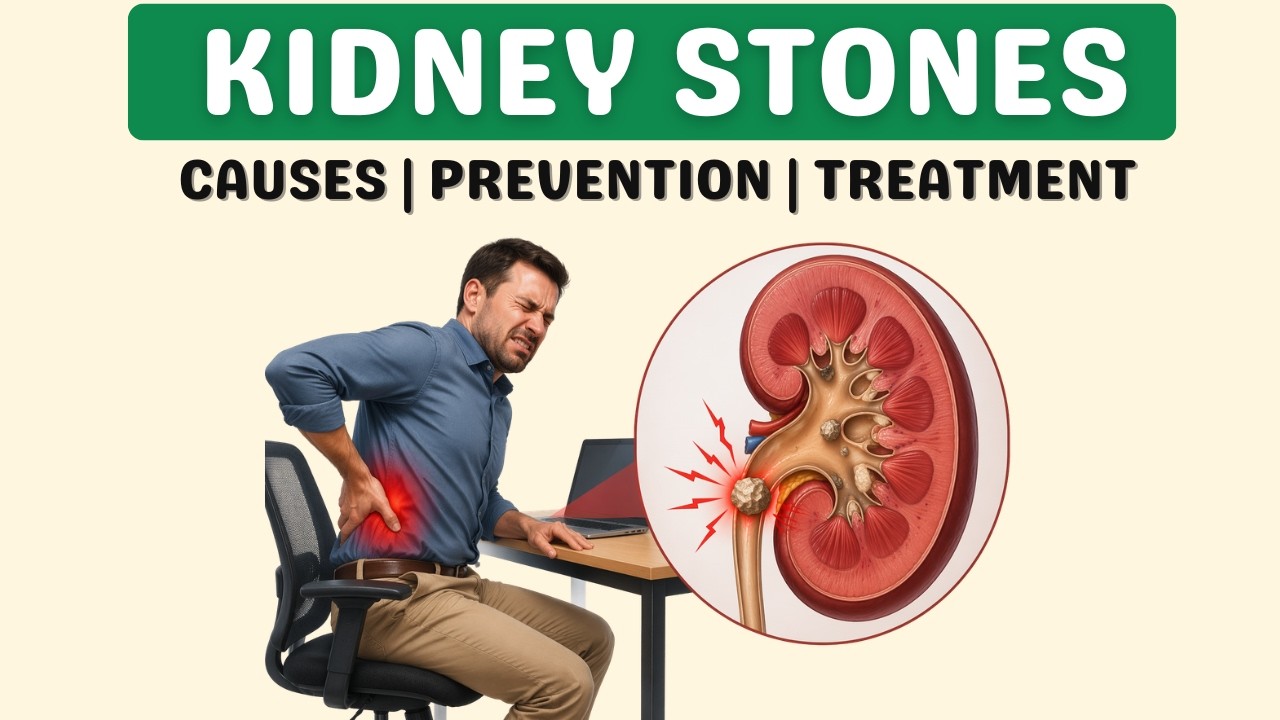Kidney Stones (Urolithiasis): Causes, Types, Prevention and Treatment- Explained Simply.