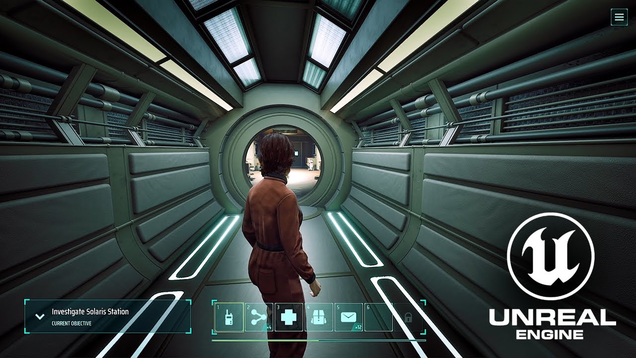 SOLARIS Space Station walkthrough in Unreal Engine 5.3.2