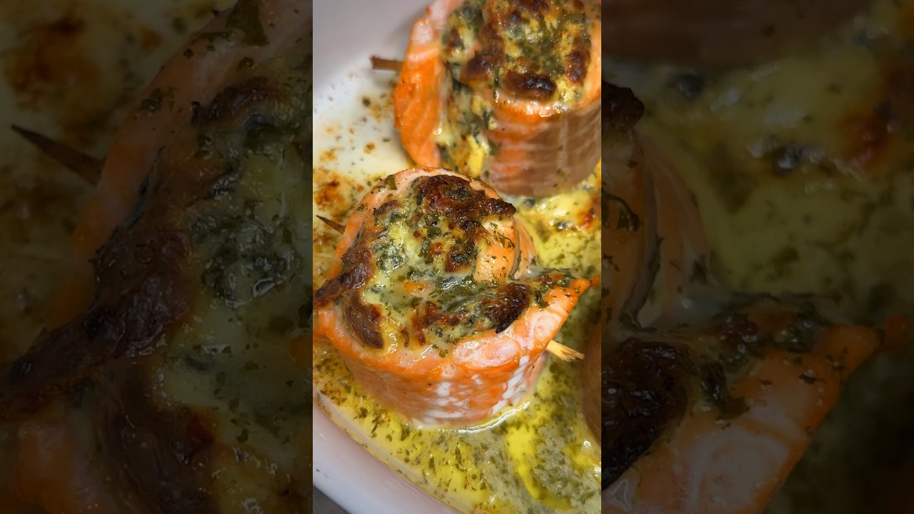 Salmon Roll-Ups #recipe #salmon #easymeals #bakedrecipes #food