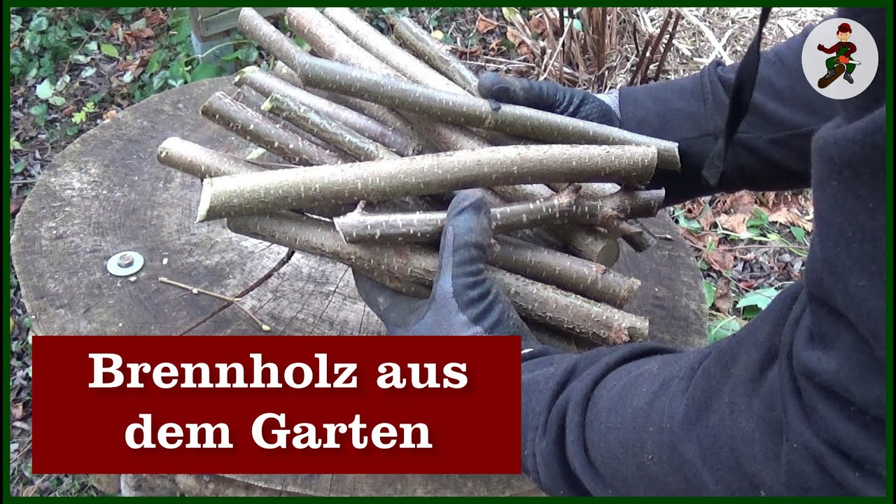 Brennholz aus dem Garten