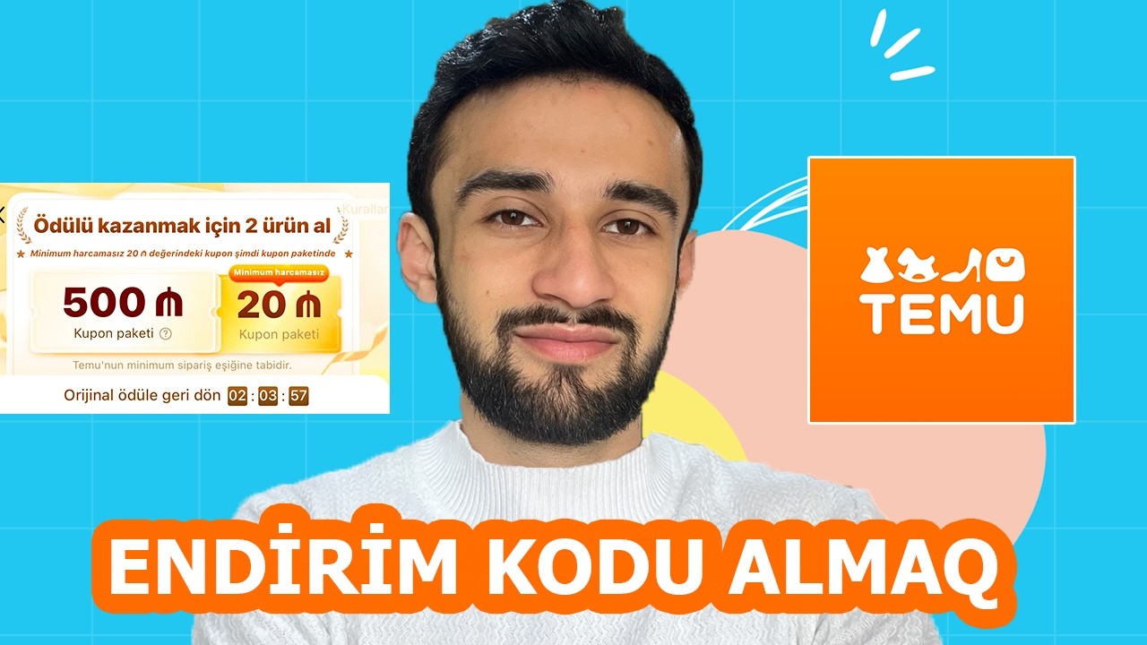 TEMU ENDİRİM KODU ƏLDƏ ETMƏK ! (Temu Endirim Kodu)