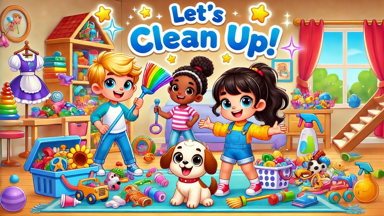 Let’s Clean Up! | Sing & Tidy Up Song for Kids | Fun Cleaning Dance