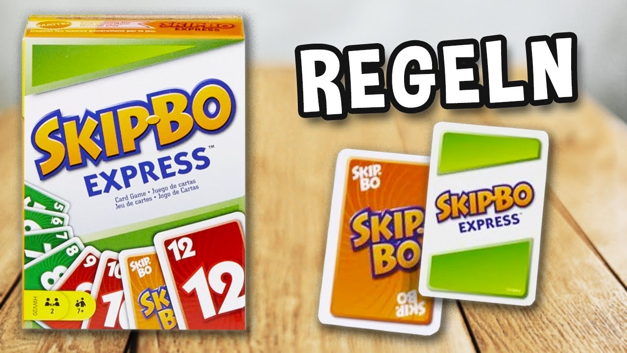 SKIP BO EXPRESS - Spielregeln TV (Spielanleitung Deutsch) - Mattel SkipBo Skip.Bo Skip-Bo Karten