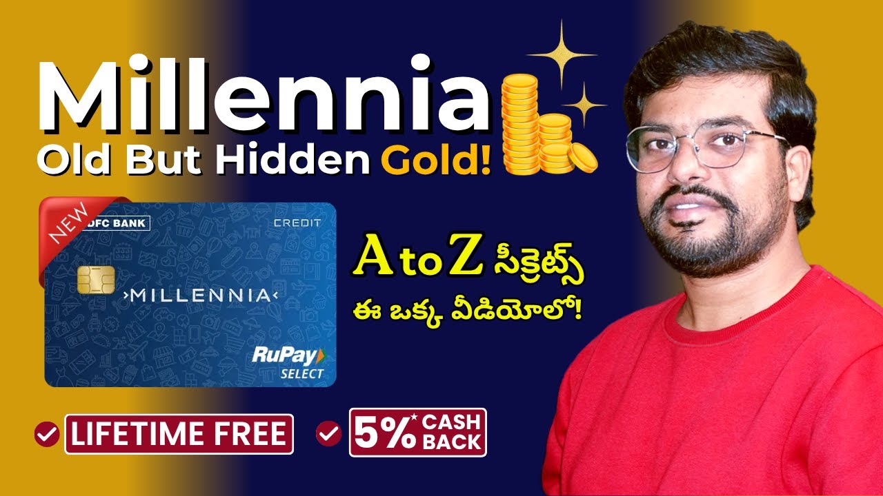 HDFC Millennia Credit Card Review in Telugu | Lifetime Free Card + Apply Online Guide (2026)