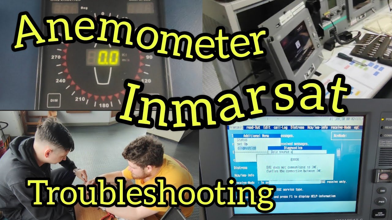 204⚡Work at sea! AC⚡DC on Board! Anemometer & Inmarsat troubleshooting!