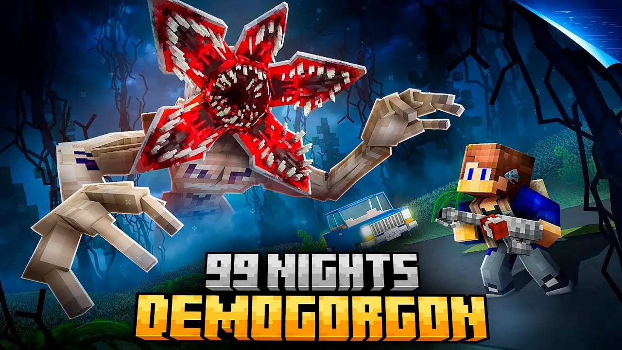 Прячусь от Демогоргона 99 ночей в Изнаночном мире Minecraft!