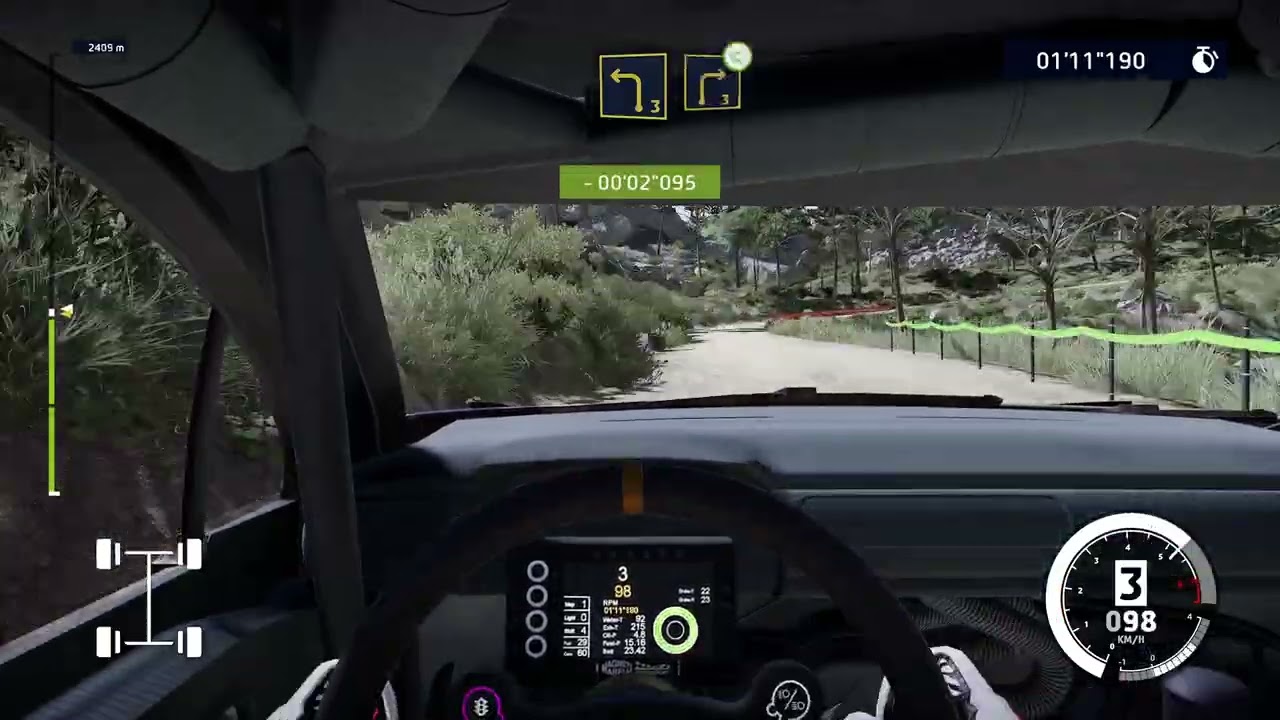 Citroen C3 Rally 2 World Rally Car interior 