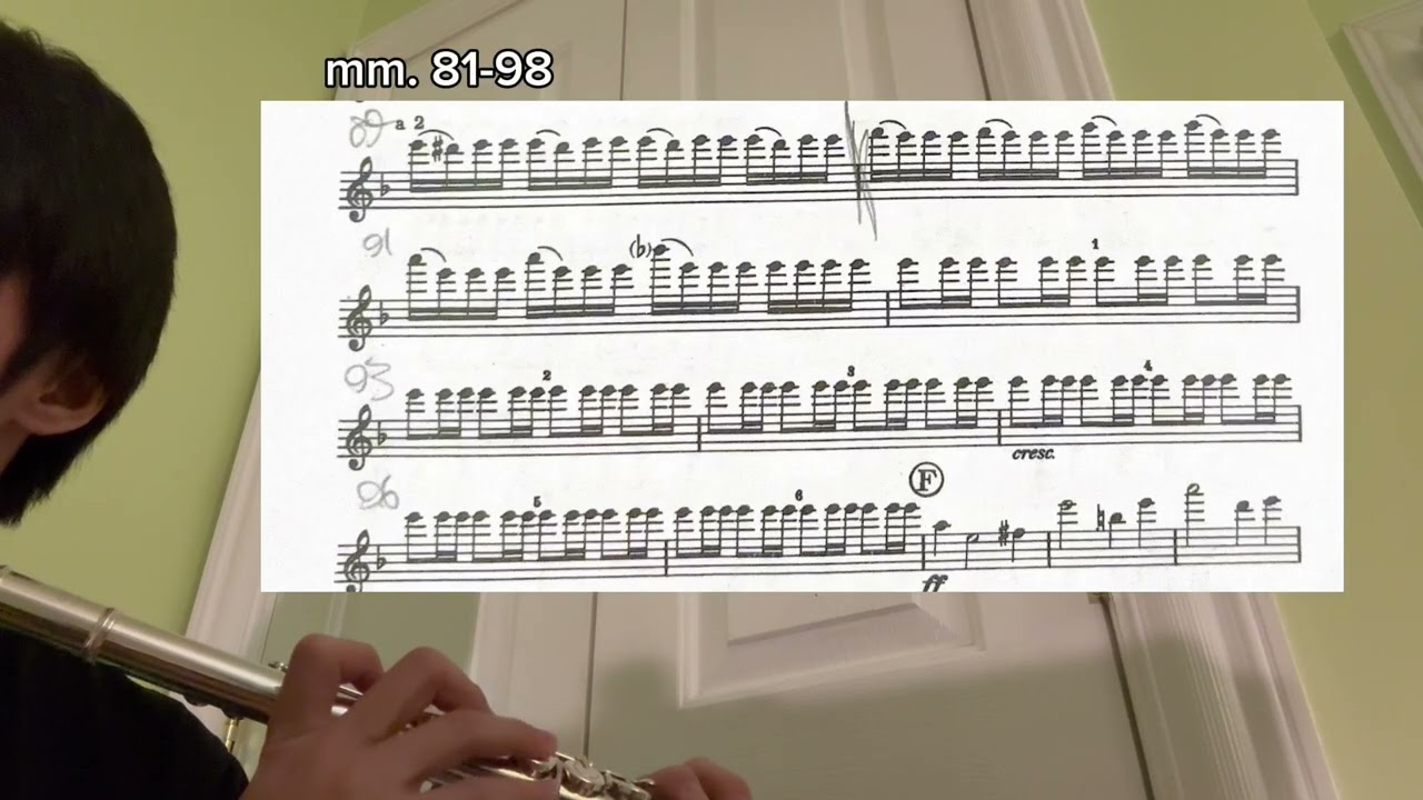 practice log 2/28/26 (mm. 81-98 of shostakovich's symphony no. 5 finale)