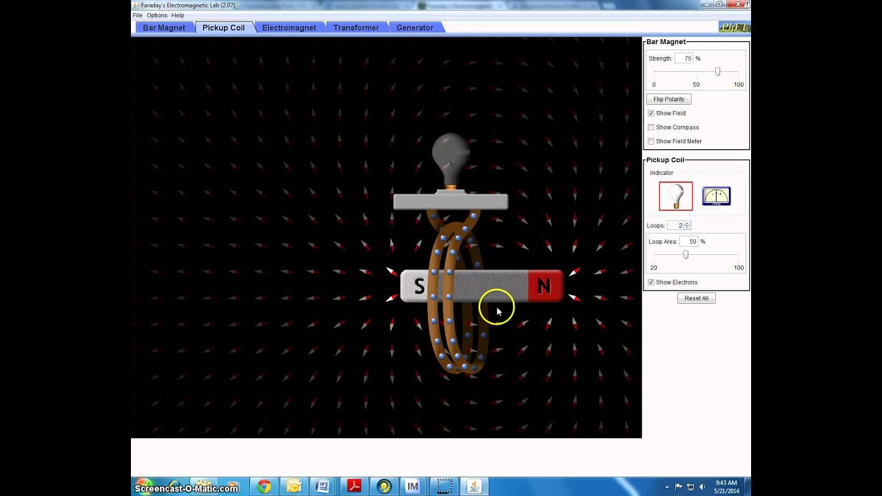 Honors Physics Video 8.7 Faraday's Law