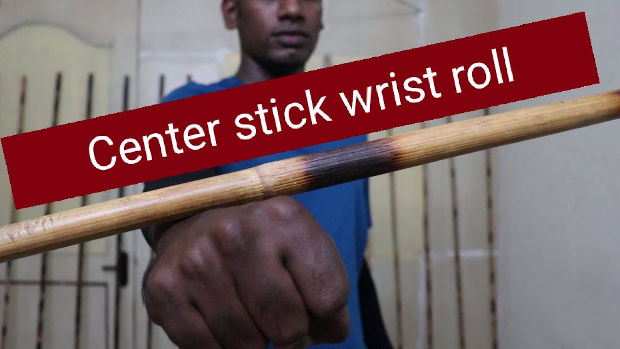 Silambam center stick wrist roll | Alangaram | Tamil | karasamu kalaripayattu bostaff advamced step