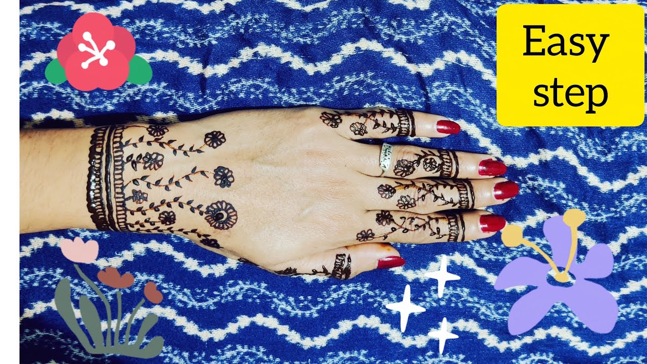 👉new stylish mehandi design✨2026 for back hand||easy step by step🪜||#mehndi #art #video #viralvideo 