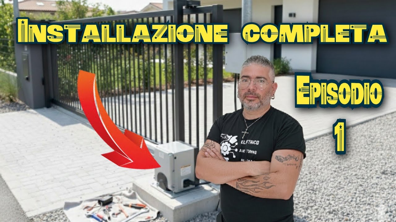 COME INSTALLARE IL MOTORE PER UN CANCELLO AUTOMATICO SCORREVOLE CON MONTAGGIO CREMAGLIERA