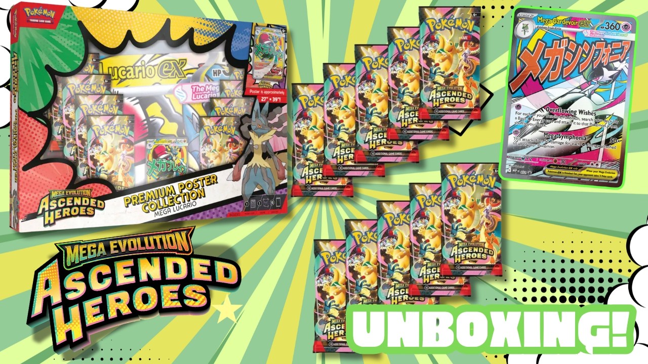 Ascended Heroes Early Unboxing: Pulling the NEW Mega Attack Rare PROMO IS 🔥  #gifted #ascendedheroes
