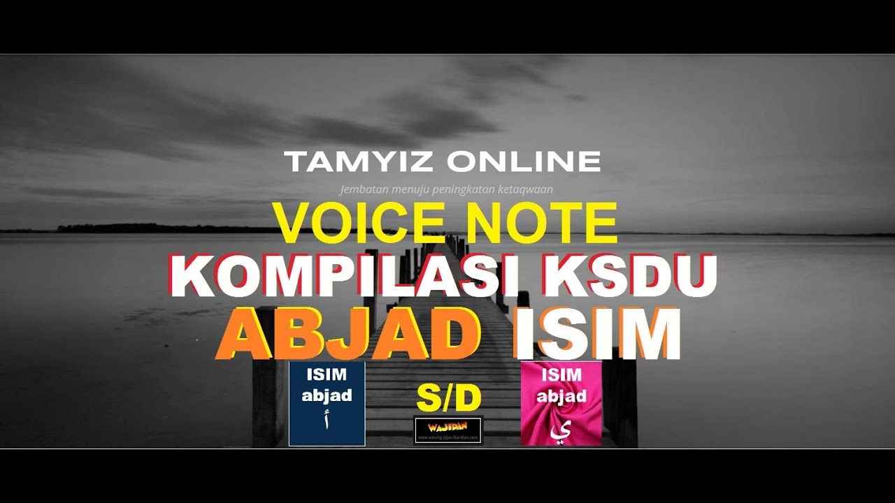 KOMPILASI VN KSDU ISIM ABJAD | Tamyiz Online