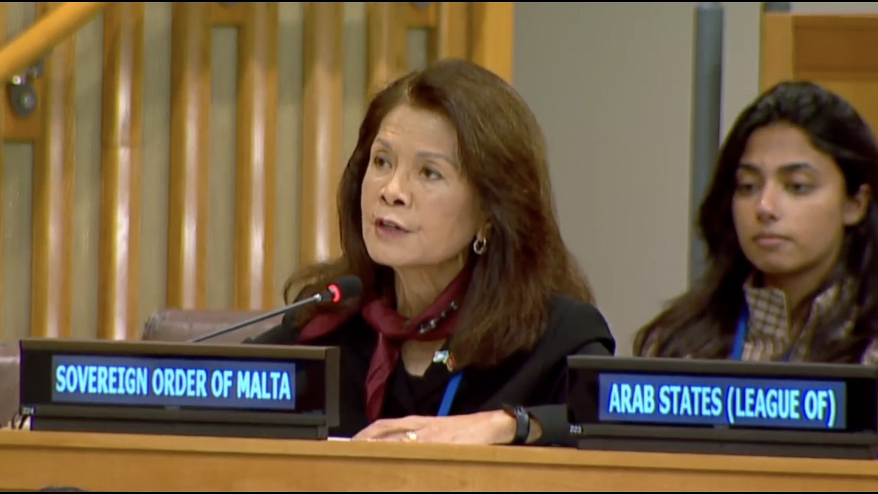 Counsellor Marissa Blackett addresses the Third Committee on Food Insecurity and Extreme Poverty