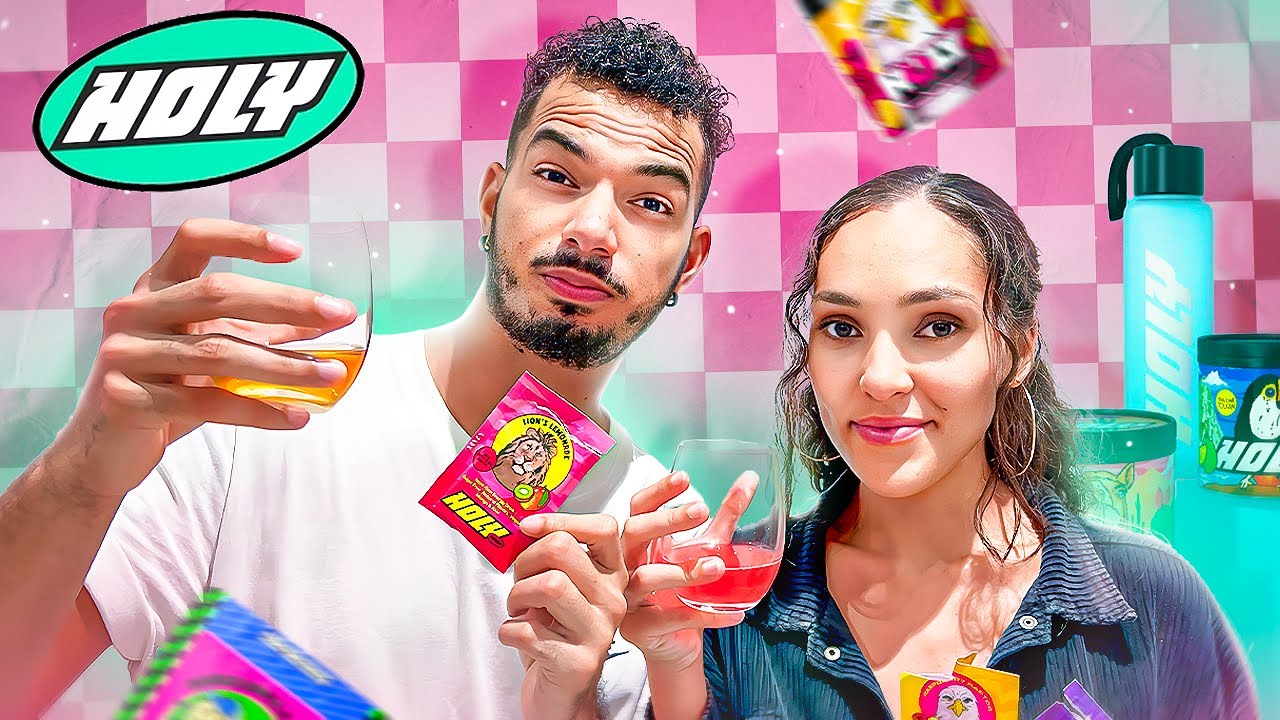 ASMR Dégustation HOLY : Ice tea et energy drink ( avec ma copine )