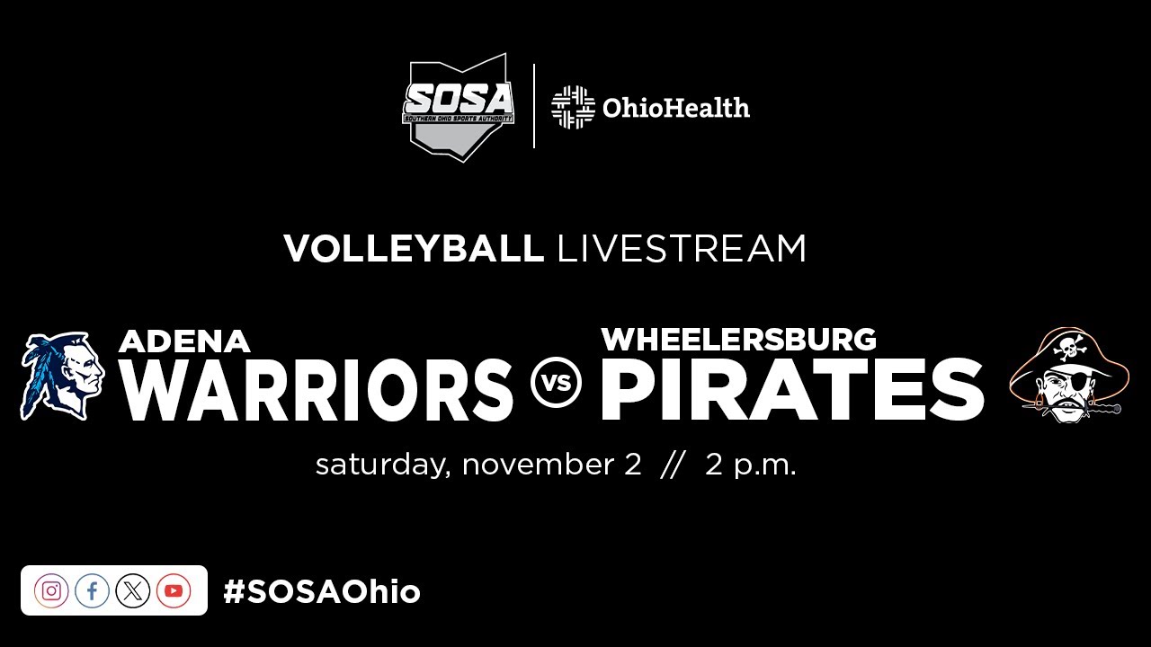 LIVE - Volleyball Regional Final: Adena Warriors vs Wheelersburg Pirates