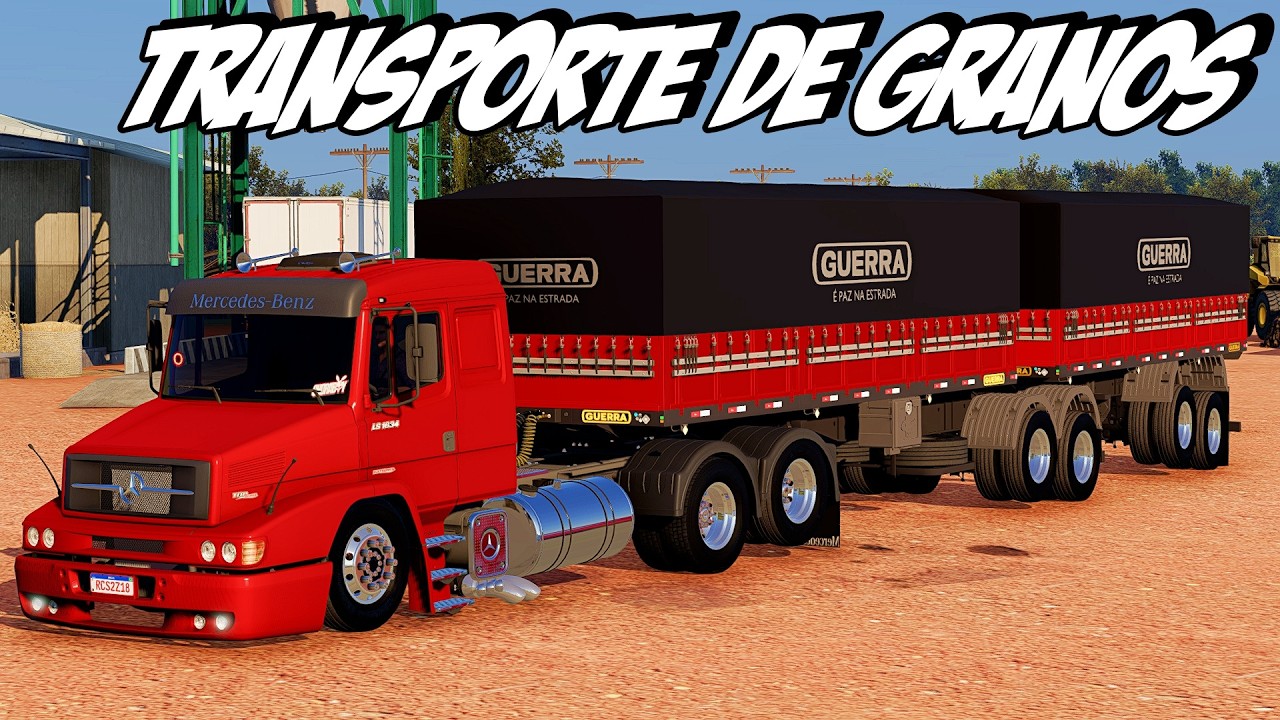ETS2 - TRANSPORTE DE GRANOS CON CARGA DINAMICA! MAPA MG INTERIOR - ETS2 MODS 1.58