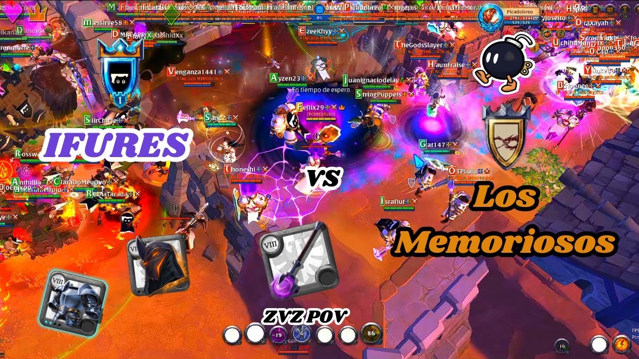 「 IFURES vs  LOS MEMORIOSOS」-  1v1 ASEDIO SUNSTRAND SHOAL 1H ARCANE POV ZVZ Albion Online