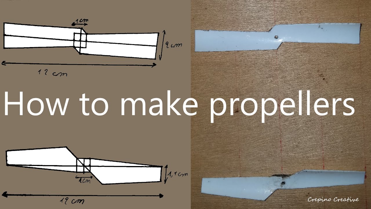 How to make  propeller for drone / comment fabriquer des hélices puissantes pour drone