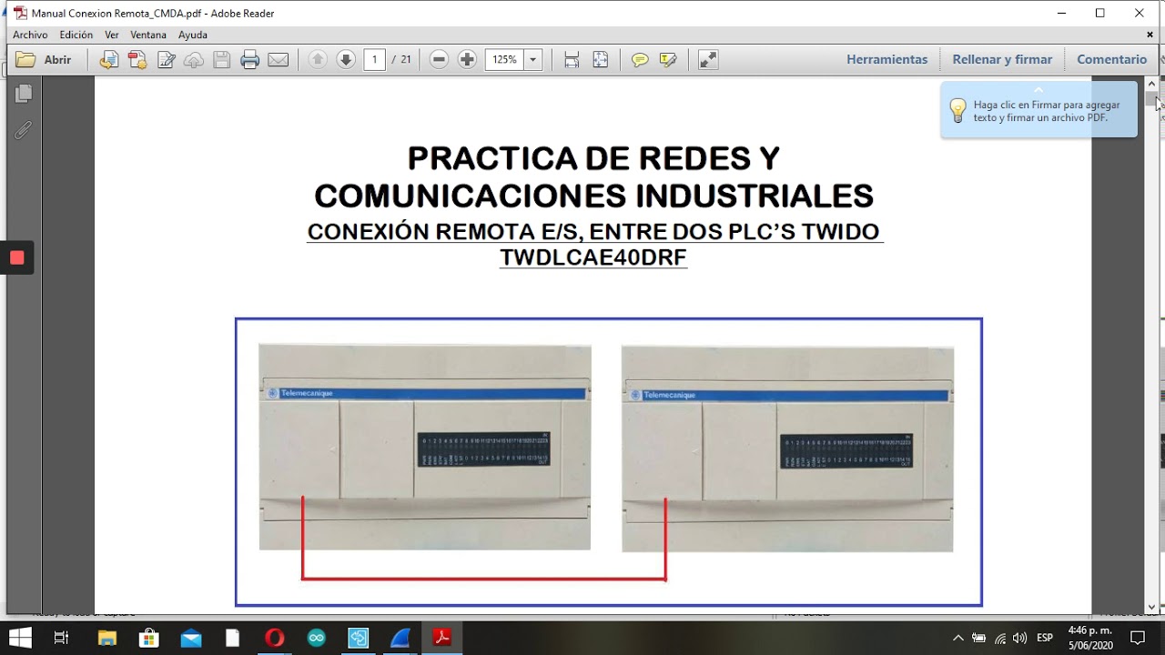 PROCEDIMIENTO PARA LA CONFIGURACIÓN DE DOS PLC's TWIDO PEER TO PEER, MASTER/SLAVE