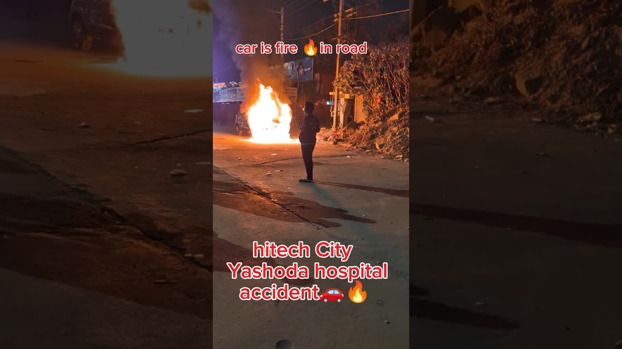 accident 🚗 hitechCity #viral #youtube #shortvideos #explore #foryou #viralmedia