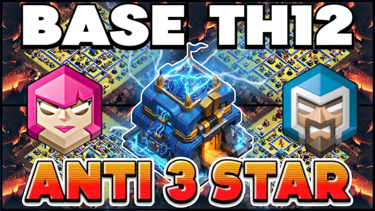 BEST TH12 WAR + RANK BATTLE BASE WITH COPY LINKS || TH12 ANTI 3 STAR BASE 2026 || TH12 ANTI AIR 