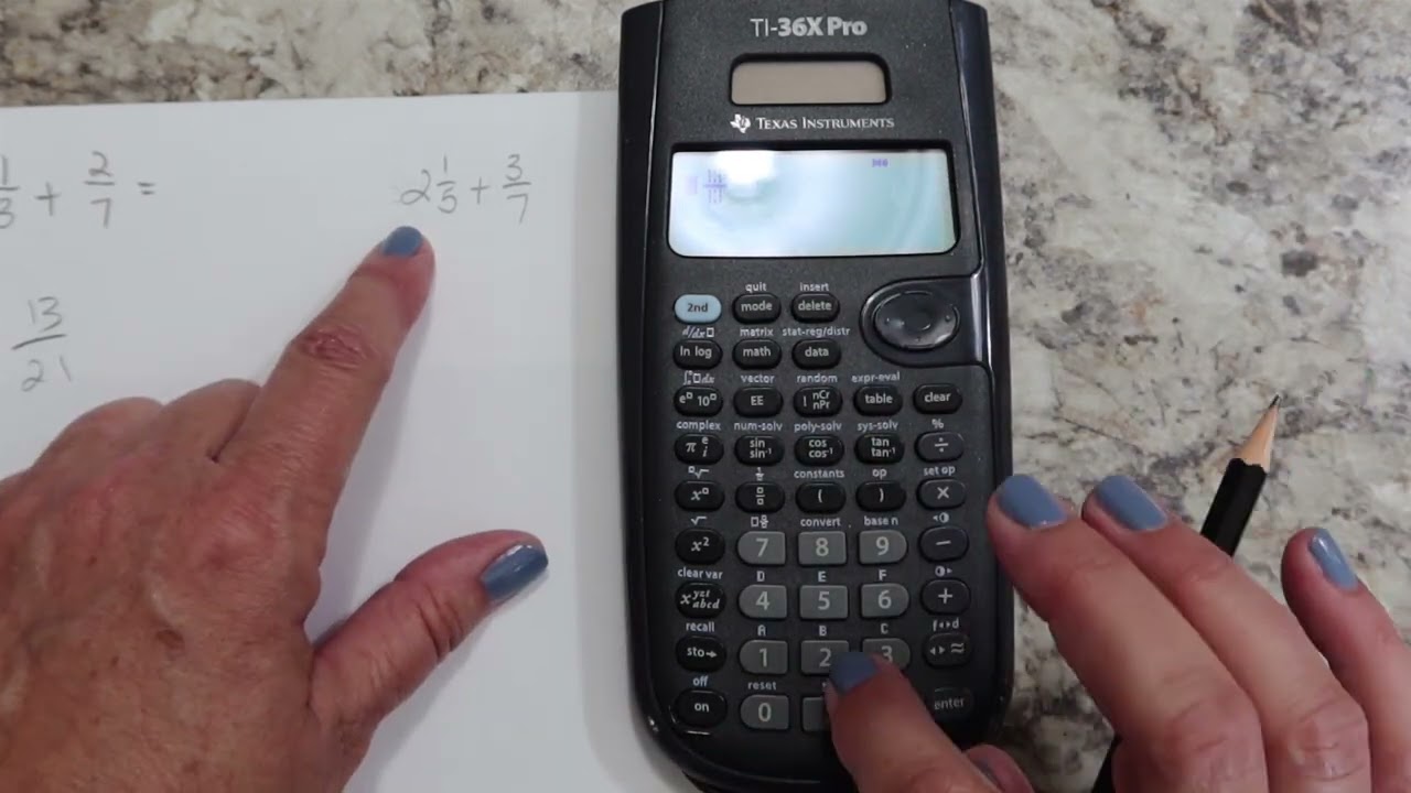 Basic operations on Ti-36X Pro