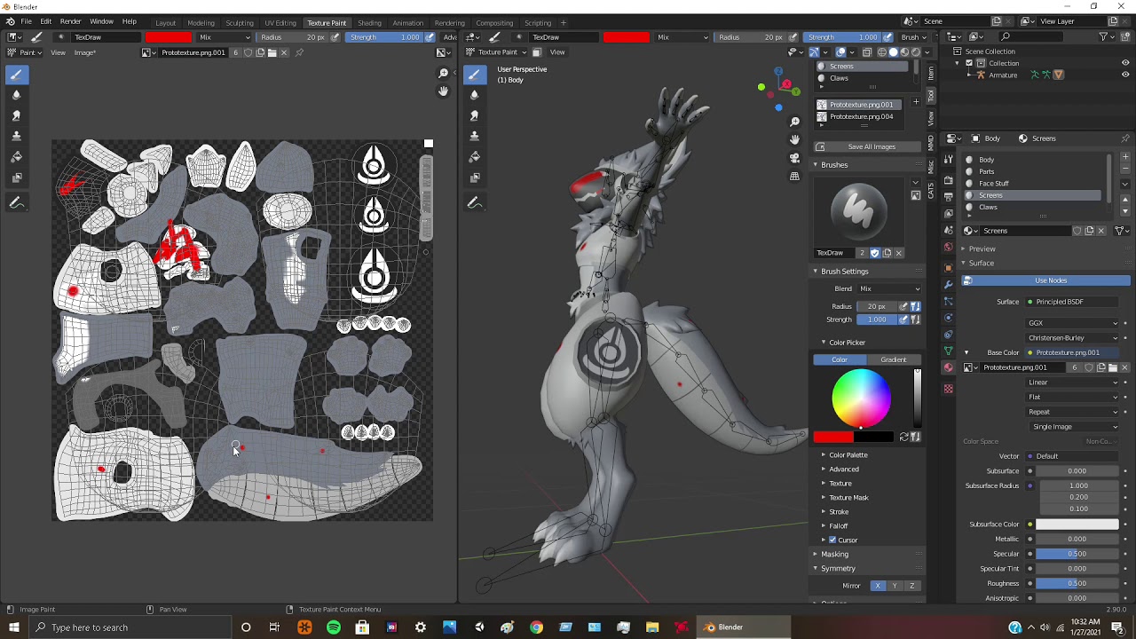 Tutorial Vrchat Avatar Custom Textures [{(Check Description)}]Old Video Still Works In 2025